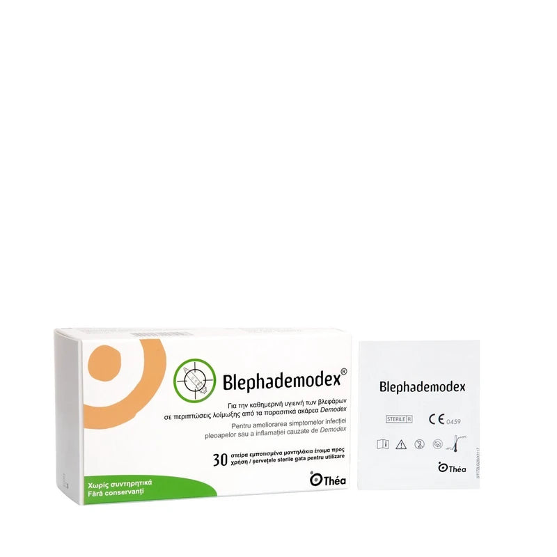 Thea Blephademodex Eye Wipes, 30pc