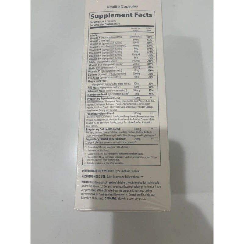 Finally Free With THREE Vitalité By Three Cellular Technology Superfood Blend  & Multivitamin