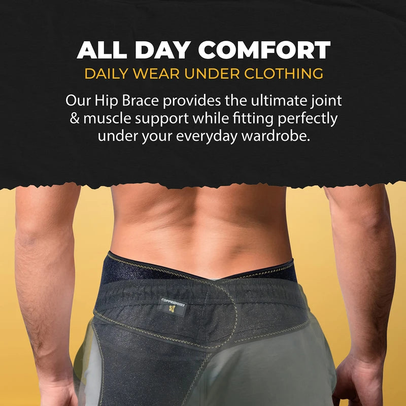 CopperJoint Hip Support Brace for Sciatica Pain Relief , Help Circulation - Hip Flexor Compression Wrap & Sciatic Nerve Brace for Comfort & Recovery - Hip Flexor Brace