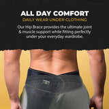 CopperJoint Hip Support Brace for Sciatica Pain Relief , Help Circulation - Hip Flexor Compression Wrap & Sciatic Nerve Brace for Comfort & Recovery - Hip Flexor Brace