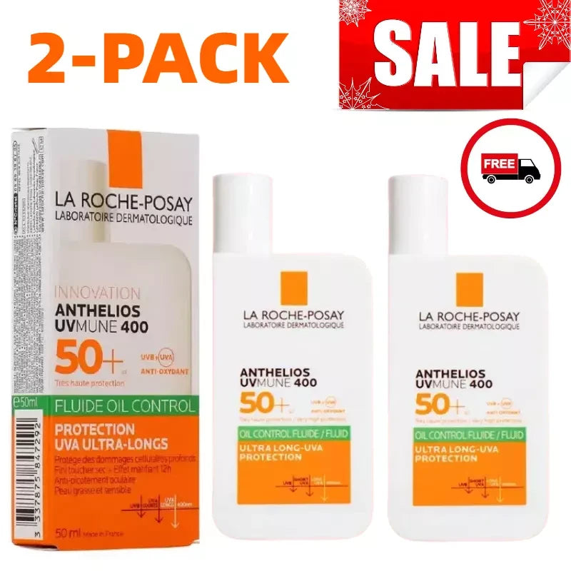 La Roche-Posay Anthelios UVMune 400 Oil Control Fluid SPF50+50 ML 2-PACK