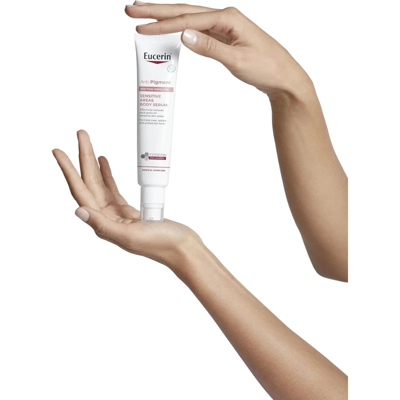 Eucerin Anti-Pigment Serum Corporal Para Áreas Sensibles (75ml) Suero Corporal, Unifica el Tono y Reduce Manchas