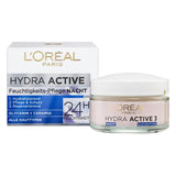 L'Oréal Paris Night Cream for the Face, Anti-Ageing Moisturiser with Omega 3 and 6, Moisturising Face Cream for the Night, Hydra Active 3, 1 x 50 ml