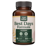 Law Of Nature Best Days Formula | Advanced 5-in-1 Gut Support for Bloating, Gas & Irregularity | Soil-Based Probiotics + Prebiotics, L-Glutamine, Aloe Vera & More | 60 Capsules