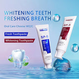 WE2C [SP-5 Probiotic toothpaste], Whitening Toothpaste-Freshens Breath,Fights Plaque - Flavor: red