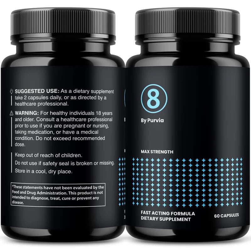 Performer 8 - Official Formula - Performer 8 Pills Overall Wellness Supplement, Performer 8 Advanced Strength Made in USA, Performer8 Capsules Vitamin Maximum Strength Performance (60 Capsules)