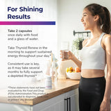 Thyroid Renew Supplement - Women’s Thyroid Support for Focus and Energy with Zinc Selenium Copper and Thyroid Superfoods - Made in The USA, 60 Capsules