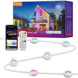 Fitop Permanent Outdoor Lights 100ft with 60 LED Eaves Lights IP67 Waterproof...