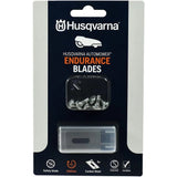 Husqvarna Automower Endurance Blades | 6 Blades with Screws | Slotted Hole | Longer Durable Quality Blades | Suitable for All Husqvarna/Gardena/McCulloch Robotic Lawnmowers