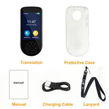 Language Translator Device 2025 Instant Two-Way Language Translator Support 137 Language Portable Real Time Voice Translation Online/Offline/AI/Text/Photo Translation for Travel Learning(Silver Black)