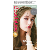 Beautylabo Vanity Hair Color Urban Greige (Quasi-Drug) Solution 1: 1.4 oz. (40 g) + Solution 2: 2.7 fl. oz. (80 mL) + pH Controller: 0.3 fl. oz. (8 mL) + After-Color Beauty Creme: 0.2 fl. oz. (5 mL).