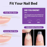 BTArtbox Solid Nail Gel - 20g Nail Gel for Press On Nails, Upgrade 3 in 1 Nail Gel for Fake Nails, Super Strong Cured Needed Acrylic Nail Gel for Long Lasting Manicure Pedicure