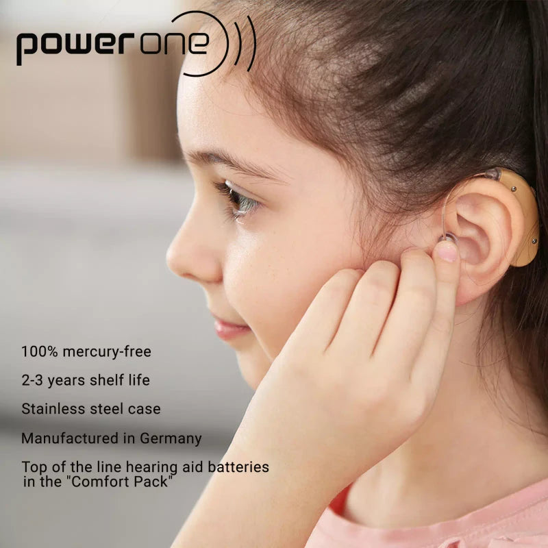 Power One ACCU Plus Size 13 Hearing Aid Battery (Pack of 2) - EXP  11/2025