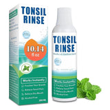 Tonsil Rinse-Tonsil Stone Remover Mouthwash，Natural Mouthwash Soothe Tonsils，Fight Bad Breath，Relieve Dry Mouth-Alcohol-Free，Breath Freshening，Mint Flavor-10 FL OZ