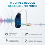 Hearing Aids for Seniors, Rechargeable Hearing Aid Severe Hearing Loss with Noise Cancelling and Volume Control