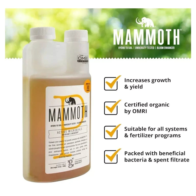 Mammoth P Bloom Booster | Organic Microbial Inoculant | 16% Increase Yields 50mL