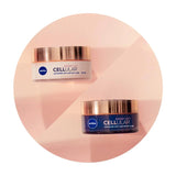 NIVEA Cellular Expert Lift Anti Folding Cream Set for Day and Night SPF 30, 2 x 50 ml, Pack of 2