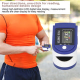 Fingertip Pulse Oximeter LED Dispaly Blood Oxygen Saturation Heart Rate Monitor with Strap