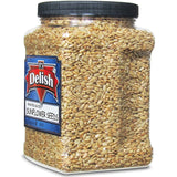 Gourmet Roasted Salted Sunflower Seeds by It's Delish, 38 Oz Jumbo Container (Jar) – Bulk Shelled Sunflower Seeds Kernels with Sea Salt – Crunchy Topping & Diet-Friendly Snack – USA Made, Vegan, Certified Kosherck