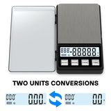 WEIGHTMAN Espresso Scale with Timer 1000g x 0.1g Small & Thin Travel Coffee Scale, Mini Digital Scale Grams and Ounces with Large Backlit LCD Stainless Steel Pocket Food Scale Drip Tray Pulling Scale | WEIGHTMAN