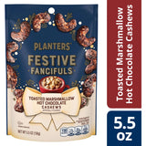 PLANTERS Limited Edition Toasted Marshmallow Hot Chocolate Cashews, Flavored Cashews, Sweet Nuts, Holiday Snack Mix, 5.5 oz Bag