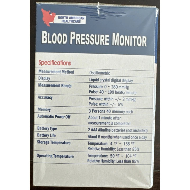 Wristech Blood Pressure Monitor  Model HL 168FV New Batteries Not Included