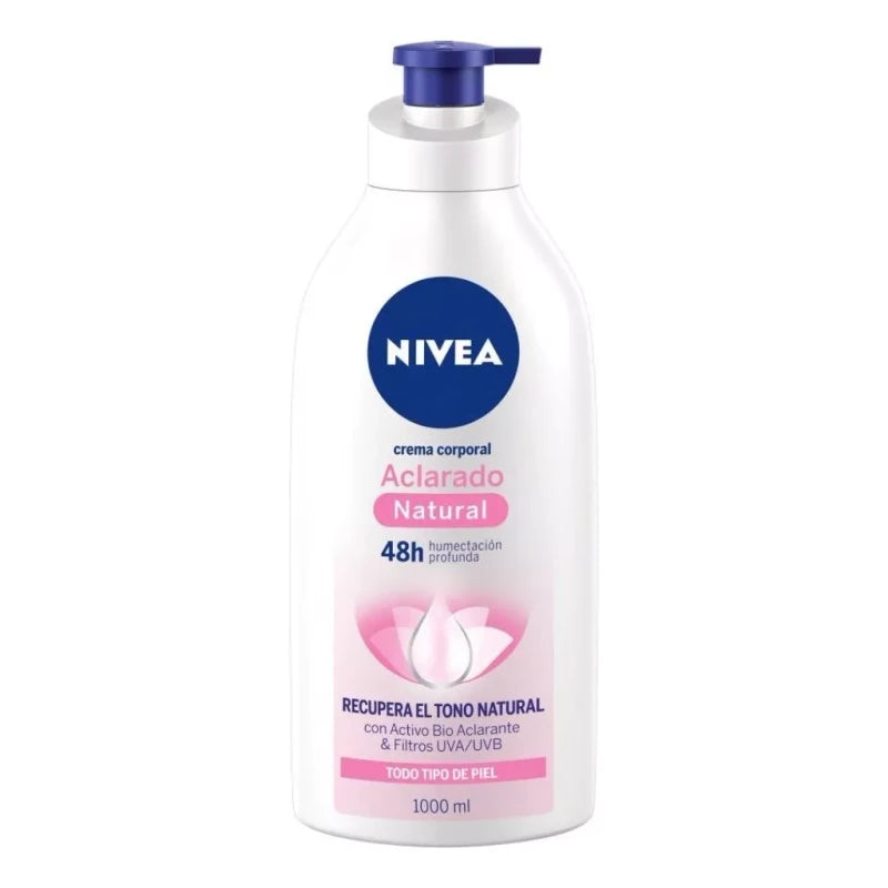 Nivea Crema Para Cuerpo Nivea Aclarado Natural En Dosificador 1000ml