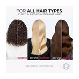 L'Oreal Paris Elvive Glycolic Gloss Lamination Rinse-Off Treatment, With Gloss Complex and Glycolic Acid, Fills and Seals Hair Fibres, For Long-lasting Smooth & Shiny Hair, Ideal for Dull Hair, 200ml