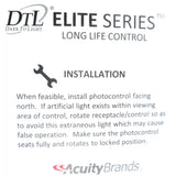 Acuity DTL DLL127F 1.5- Elite Outdoor Photoelectric LED Control Photocell - Long Life