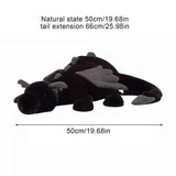 Jellycat Onyx Dragon Plush Toy Fun Soft Stuffed 50cm Valentine's Day Gift Black