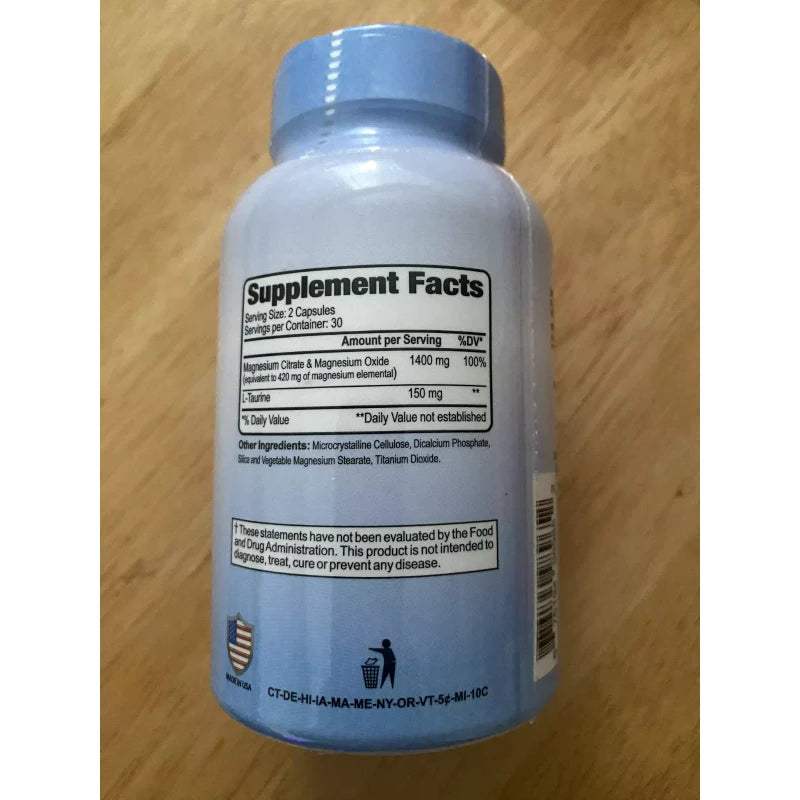 Alfa Vitamins Magnesium Citrate Complex 1400 mg, 60 capsules