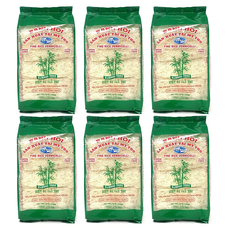 Bamboo Tree Fine Rice Vermicelli 340g (Pack of 6)