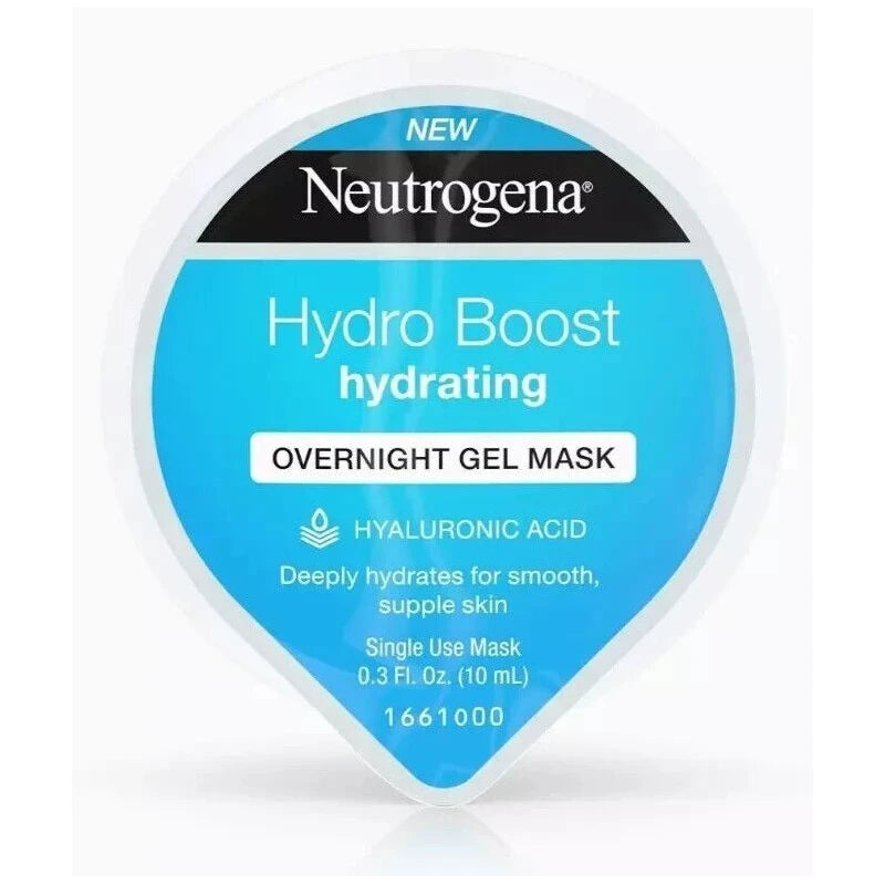 Neutrogena Overnight Gel Mask Hydro Boost Hydrating Hyaluronic Acid 0.3 Oz
