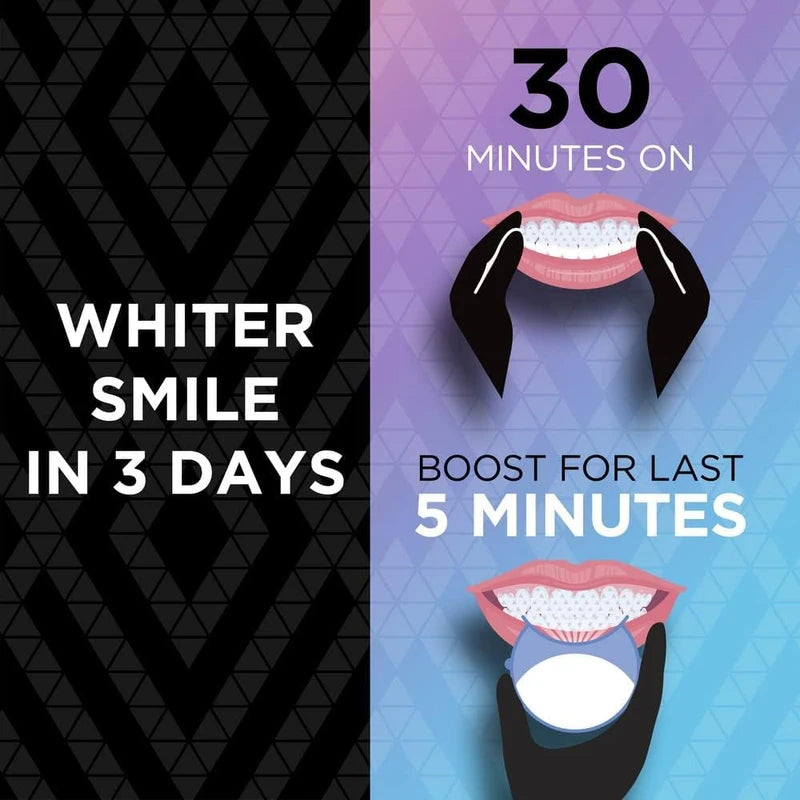 ARC Teeth Whitening Strip Kit with Blue Light, 28 Strips (14 Count Pack)