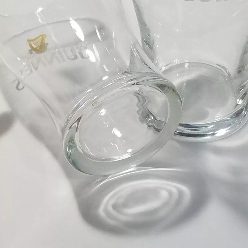 Guiness Lot of 2 Guinness Original Glasses Harp Logo 20oz Imperial Pint Size 6 1/4" Tall
