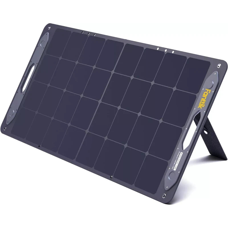 Fanttik EVO Solar 100, 18V 100W Portable Solar Panel for Camping, Road Trip, Eme