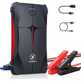 FLYLINKTECH Jump Starter Power Bank, 2500 A Peak Current Portable Car Jump Starter 12 V for 6.0 L Petrol and 5.0 L Diesel Engine, IP66 Waterproof Starter Power Bank with LED Torch