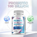 Pslalae Probiotic 100 Billion - Gut Health, Relieve Gas and Bloating - with Prebiotic