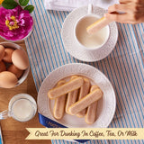 Matilde Vicenzi Vicenzovo Ladyfingers - Classic Italian Ladyfinger Biscuits for Tiramisu - Tray of 12 All-Natural, Kosher, Dairy Cookies - All Natural Pastries Baked In Italy - 7.05 oz (200g), 2 Pack