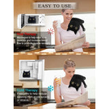 Microwave Heating Pad for Pain Relief, 9" x 17" Heating Pads for Cramps, Back Pain, Neck Shoulder, Muscles, Knee, Joints, Microwavable Natural Heat Pack Moist Heat, Black Cat