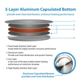 Creative Home Camille 3.0 Qt Stainless Steel Whistling Tea Kettle