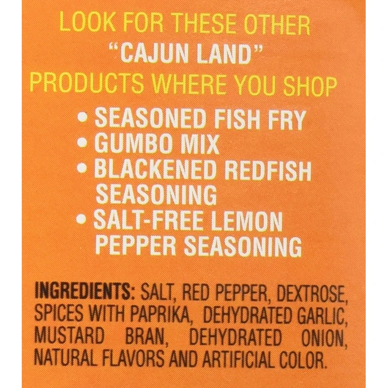 Cajun Land Crab Shrimp Crawfish Boil Complete 4 Lbs