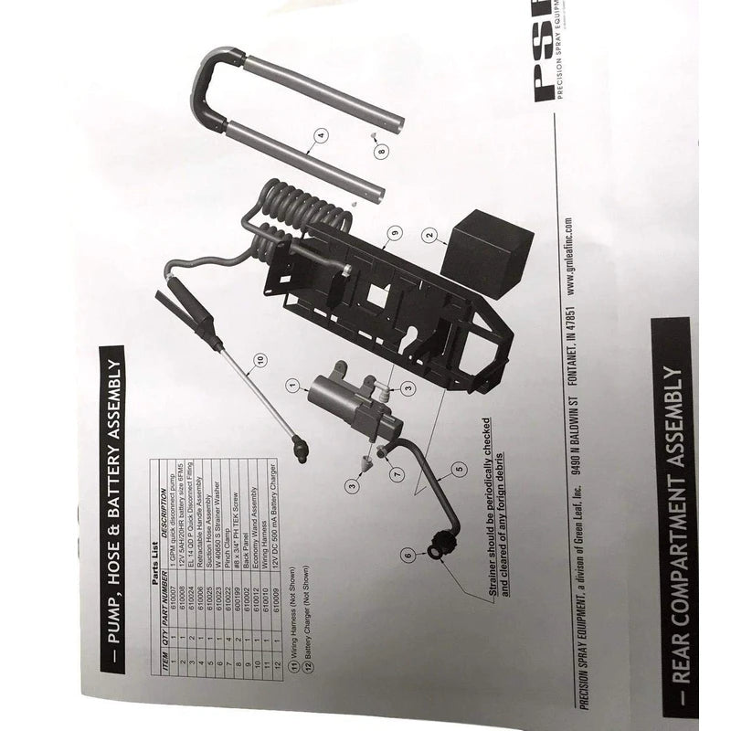 Workhorse 640454 Replacement Pump [Black] for LG05SS 5 Gal. Rechargeable Spot Sprayer