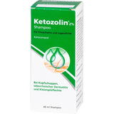 Dermapharm Ketozolin 2% Shampoo bei seborrhoischer Dermatitis, 60 ml Shampoo