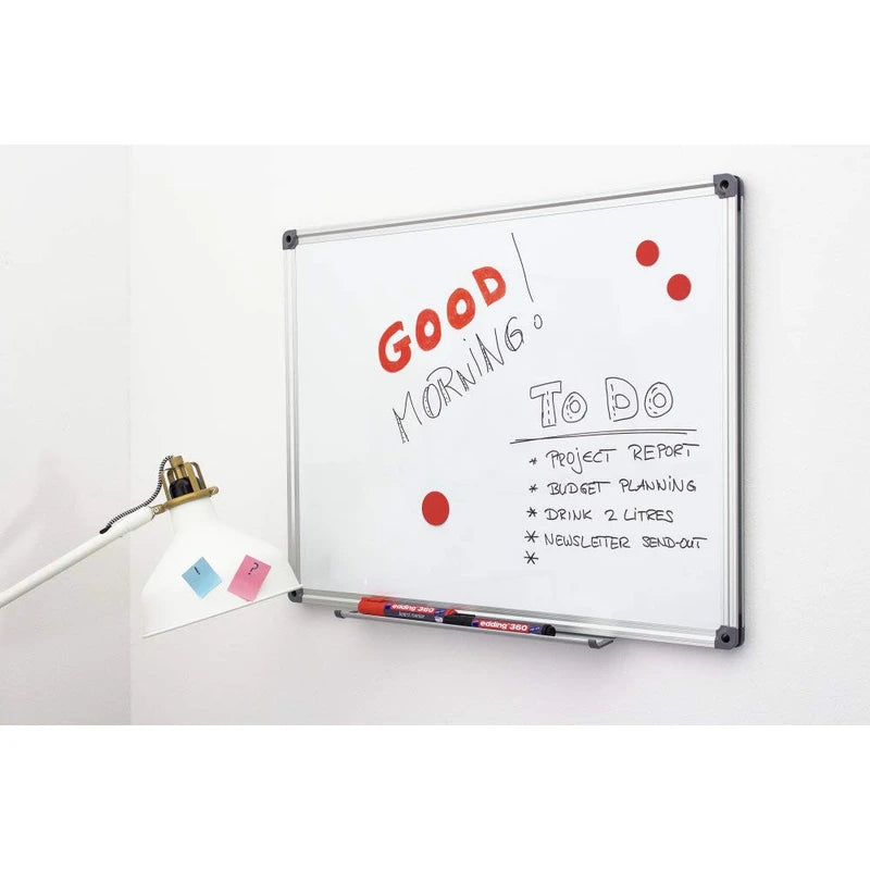 edding 360 whiteboard marker - black - 10 whiteboard pens - round tip 1.5-3 mm - whiteboard pen dry wipe - for whiteboards, flipcharts, pinboards, magnetic and memo boards - sketchnotes - refillable