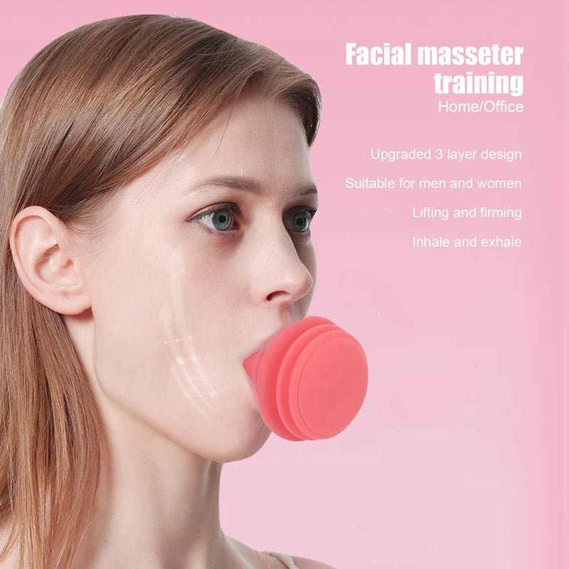 Facial Trainer, V Face Shaping, Slimming, Skin Tightening, Toning, Double Chin Reducer, Masseter Exercise Device