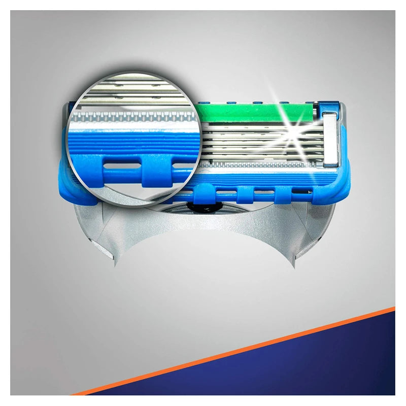 Gillette Fusion5 ProGlide Power Razor Blades for Men with Precision Trimmer, Pack of 8 Refill Blades