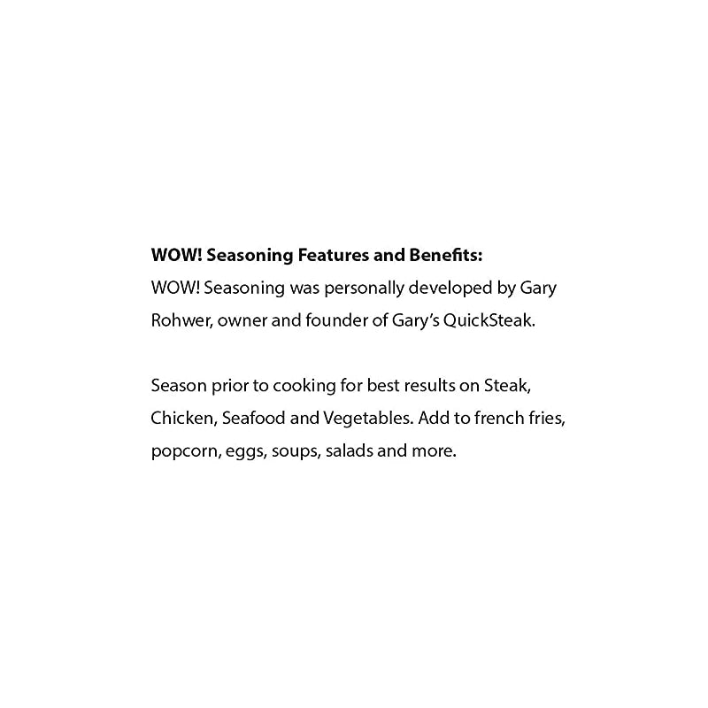 Gary's QuickSteak Wow! Seasoning (Pack of 3)