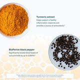 Youtheory Youtheory Turmeric Extra Strength - 1,000 mg Turmeric Supplement - with 10 mg Black Pepper - Curcumin Joint Support* - Soy, Dairy & Gluten Free - 60 Vegetarian Capsules