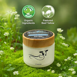 Tallow Balm, Face Cream, Body Cream, Hand Made, Tallow Face Moisturizer, Skin Tightening Cream for Body and Face, Scar Reducing Vitamin E Oil, Organic Skincare (2oz, Vanilla)